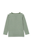 Milky green stripe henley available from www.thecollectivenz.com