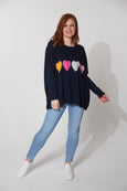 Haven boden heart jumper available from www.thecollectivenz.com