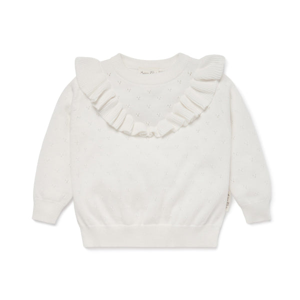 Ater & Oak ruffle knit jumper available from www.thecollectivenz.com