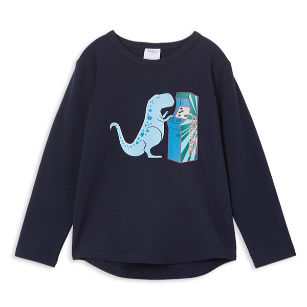 Milky arcade dino tee available from www.thecollectivenz.com