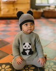 Bebe Angus panda knitted jumper available from www.thecollectivenz.com