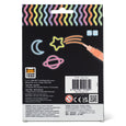 Glow pen packaging with colorful designs on a white background