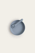 Tiny Table silicone plate + spork available from www.thecollectivenz.com