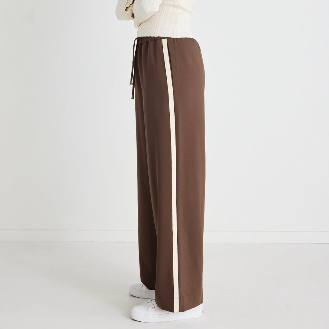 Stories be told chocolate townie pants available from www.thecollectivenz.com