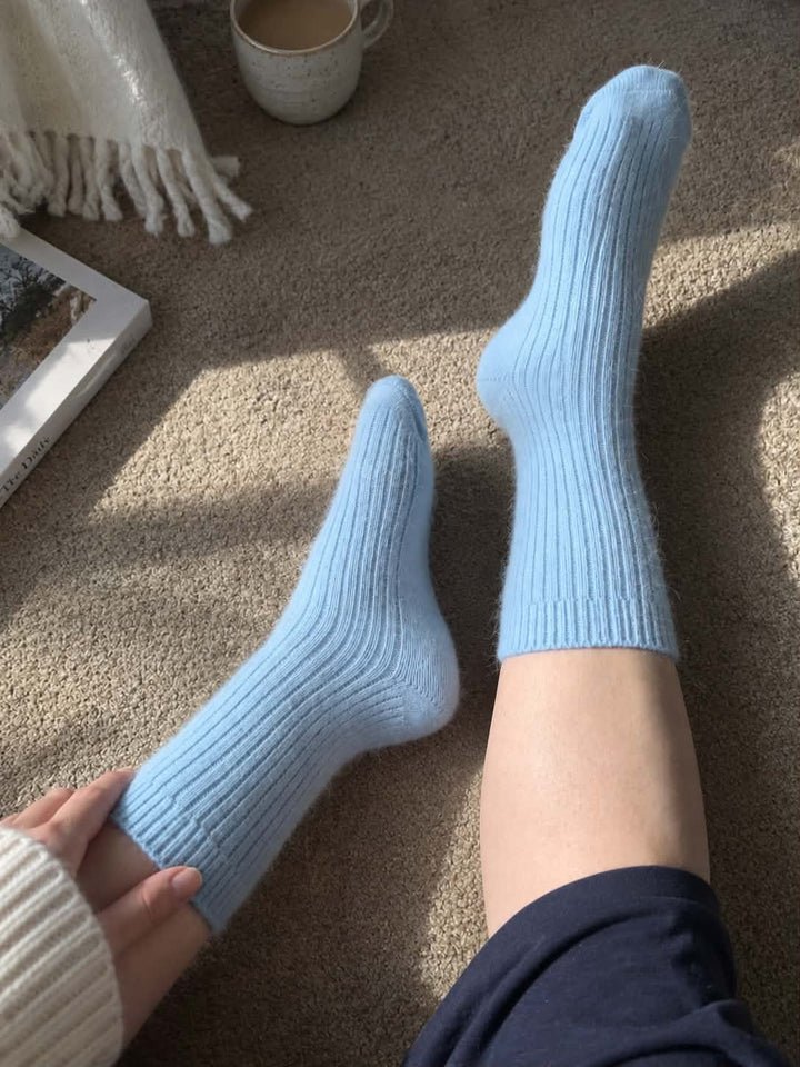 Dove luxury rabbit/wool sock | Chaos & Company