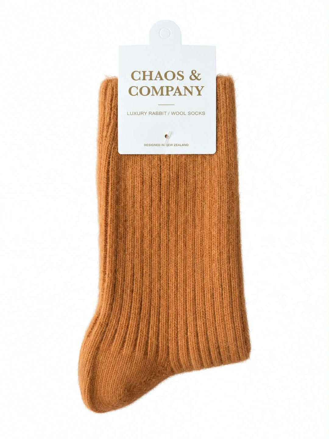 Caramel luxury rabbit/wool sock | Chaos & Company