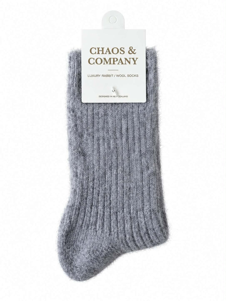 Dove luxury rabbit/wool sock | Chaos & Company