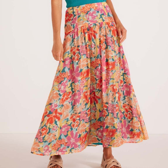 Minkpink vallas midi skirt available from www.thecollectivenz.com