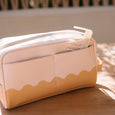 Fox & Fallow caramel ripple wash bag available from www.thecollectivenz.com