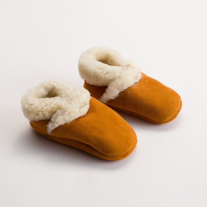 Woolbabe Lambskin Booties - Rimu