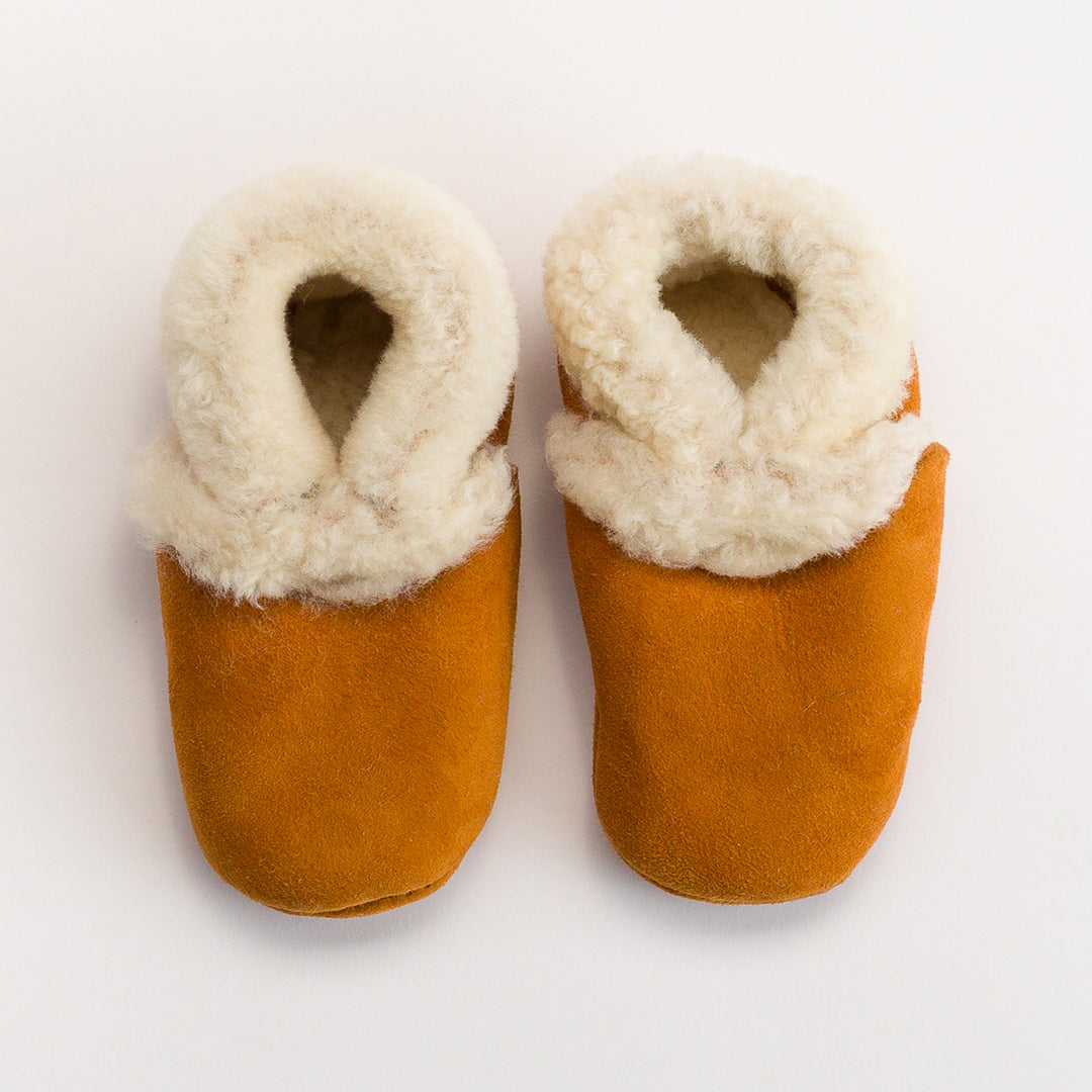 Woolbabe Lambskin Booties - Rimu