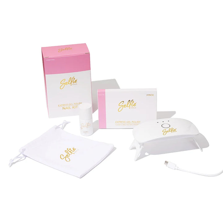 Selfie Nails Candy Pink Express Gel Kit