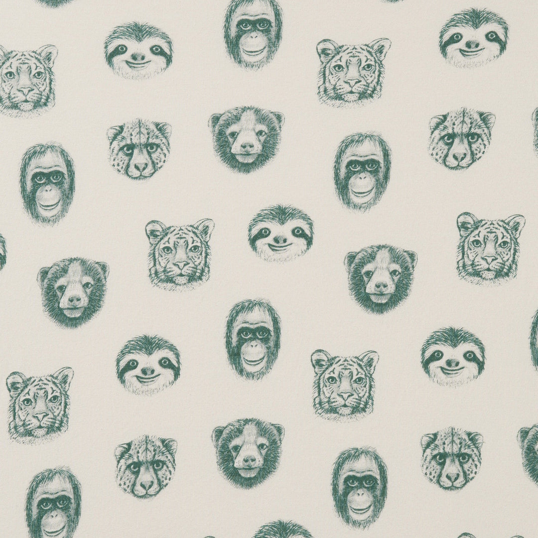 Wilson & Frenchy hello jungle cot sheet set available from www.thecollectivenz.com