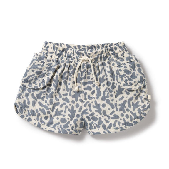 Wilson & Frenchy blue coral shorts available from www.thecollectivenz.com