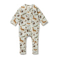 Mini Jungle Organic Zipsuit with Feet