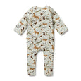 Mini Jungle Organic Zipsuit with Feet