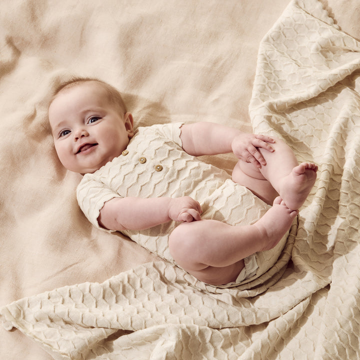Milk Cloud Knitted Chevron Bodysuit | Wilson & Frenchy