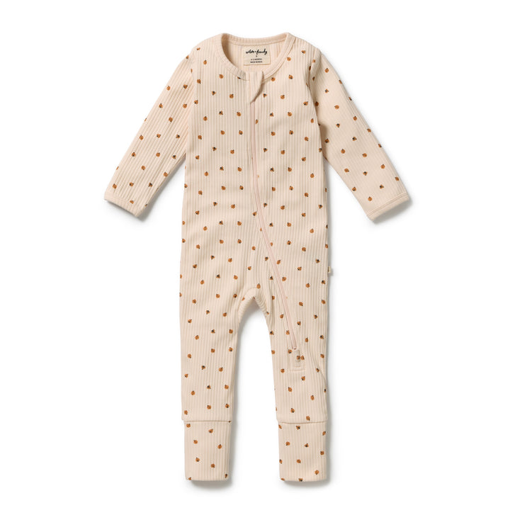Little Lady Bugs  Zipsuit with Feet | Wilson & Frenchy