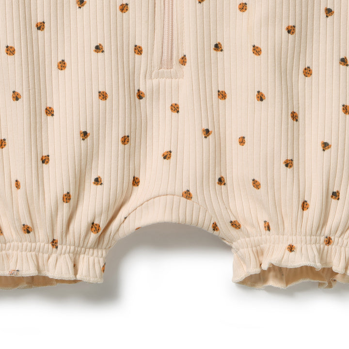 Little Lady Bugs Ruffle Zipsuit | Wilson & Frenchy