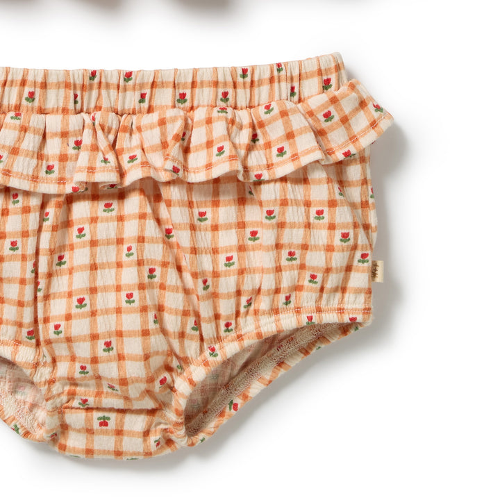 Checkerberry Crinkle Ruffle Set | Wilson & Frenchy
