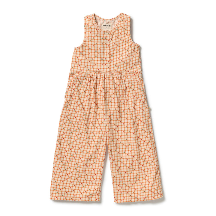 Checkerberry Crinkle Jumpsuit | Wilson & Frenchy