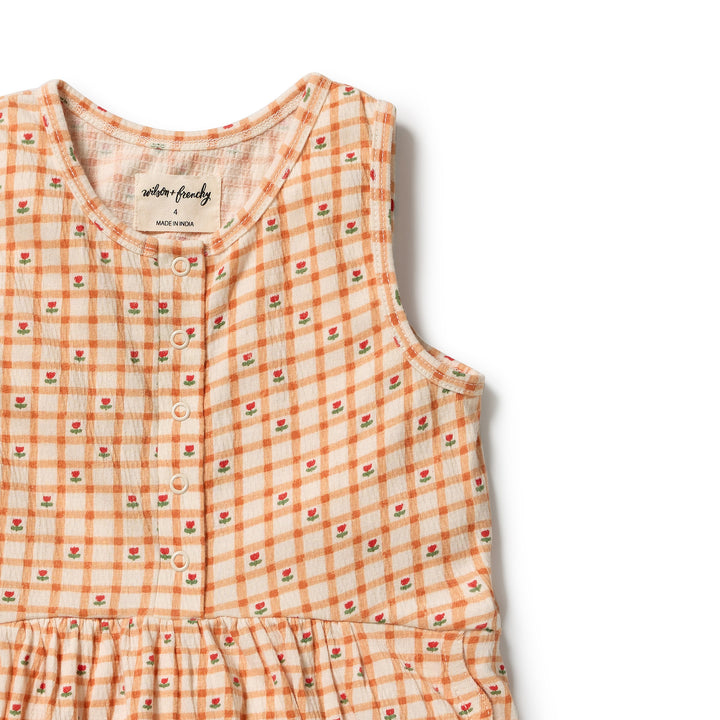 Checkerberry Crinkle Jumpsuit | Wilson & Frenchy