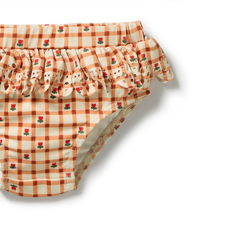 Checkerberry Cutwork Rashie Swimset | Wilson & Frenchy