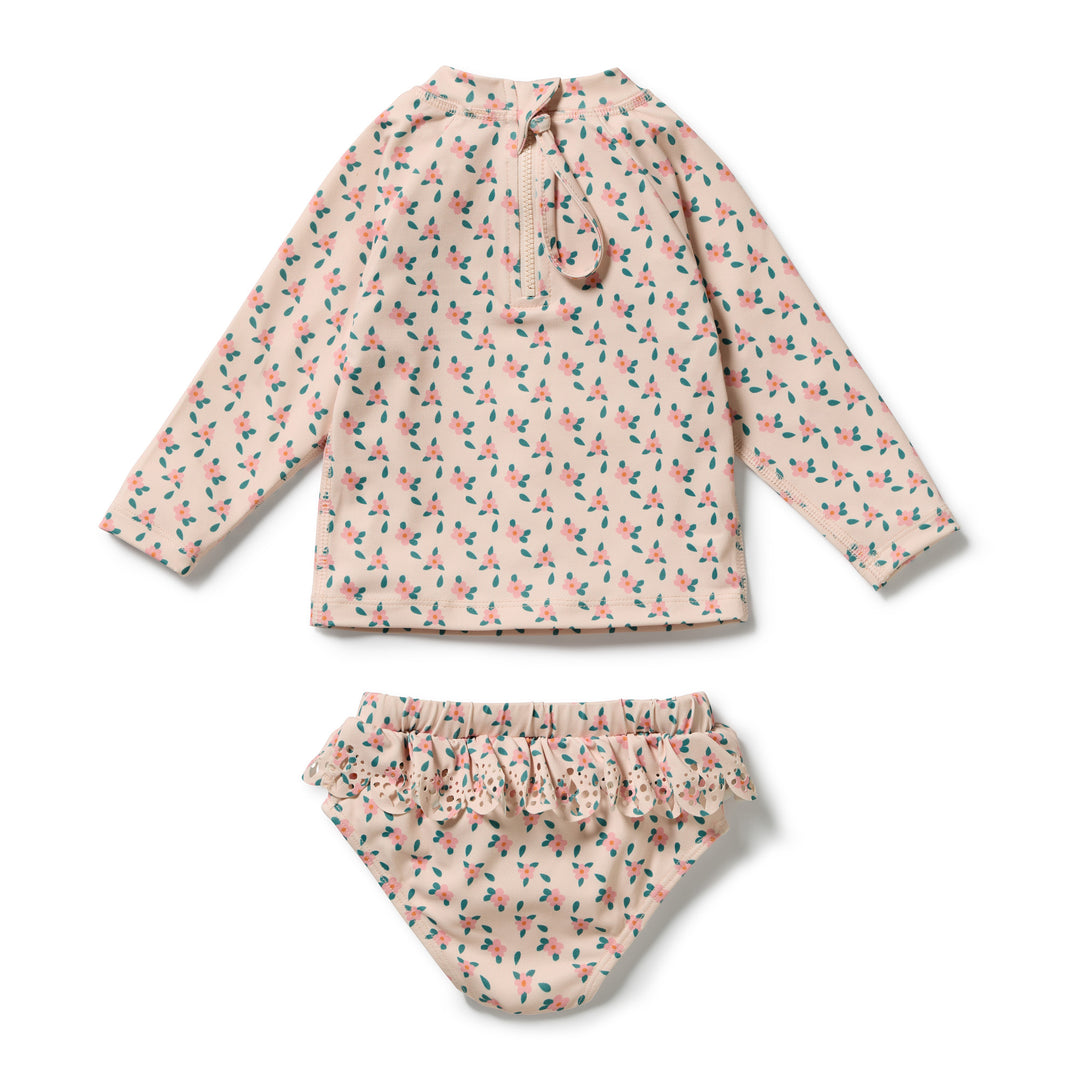 Little Blossom Cutwork Rashie Swimset | Wilson & Frenchy