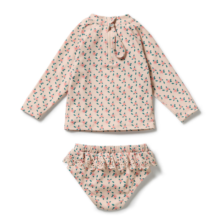 Little Blossom Cutwork Rashie Swimset | Wilson & Frenchy