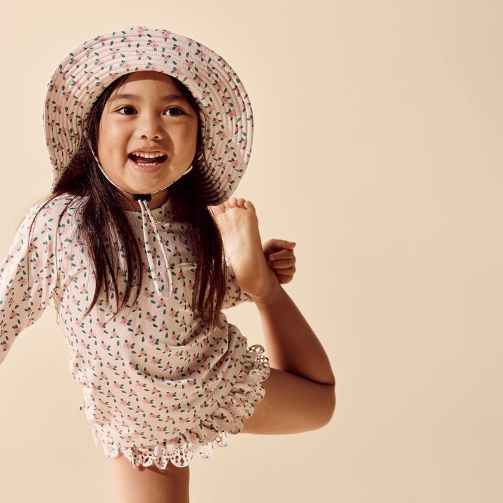 Little Blossom Cutwork Rashie Swimset | Wilson & Frenchy