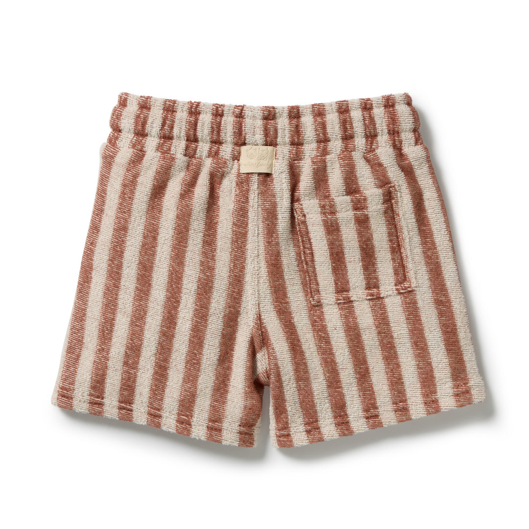 Cherry Cola Stripe  Terry Short | Wilson & Frenchy