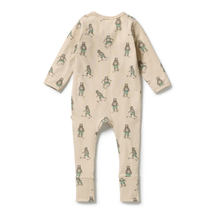 Skater Club Zipsuit with Feet | Wilson & Frenchy