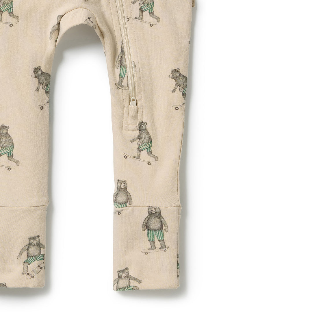 Skater Club Zipsuit with Feet | Wilson & Frenchy