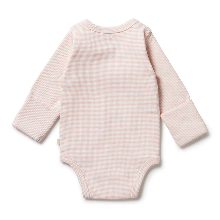 Stripe Cantaloupe Rib Kimono Bodysuit | Wilson & Frenchy