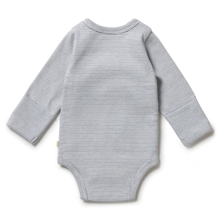 Stripe Rain Drop Rib Kimono Bodysuit | Wilson & Frenchy