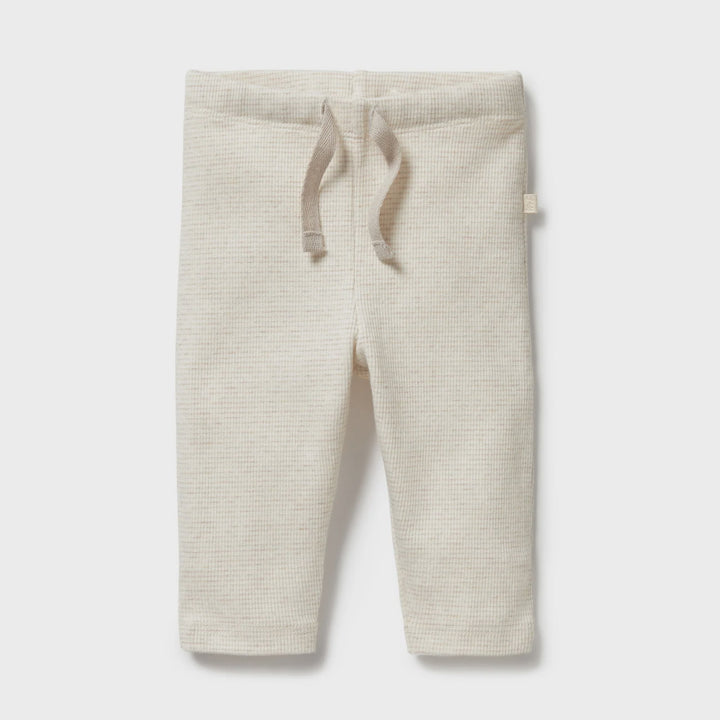 Oatmeal Stripe Rib Legging | Wilson & Frenchy