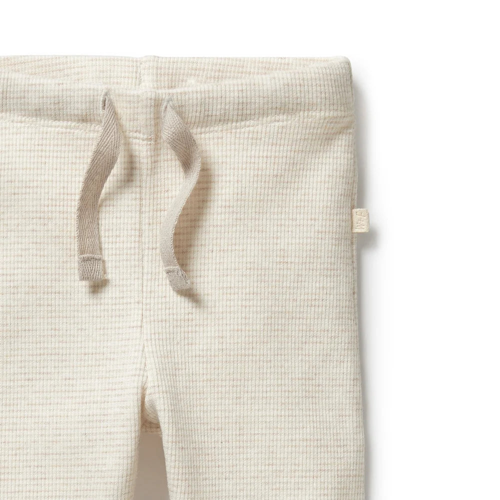 Oatmeal Stripe Rib Legging | Wilson & Frenchy