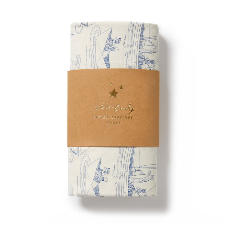 Sail Away Organic Bassinet Sheet