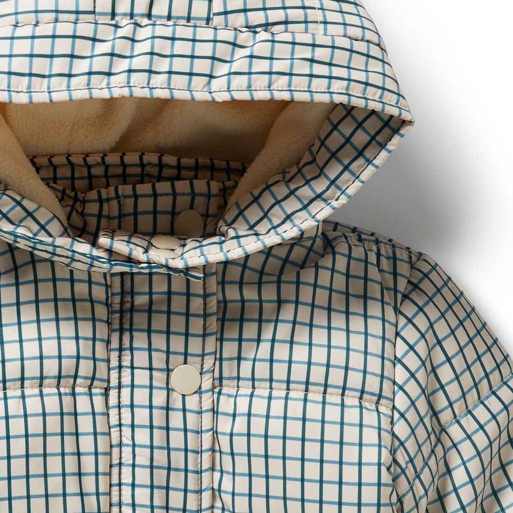 Fern Check Puffer Jacket