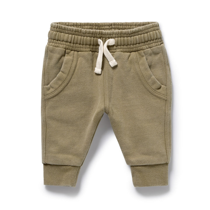 Olive Organic Terry Sweat Pant