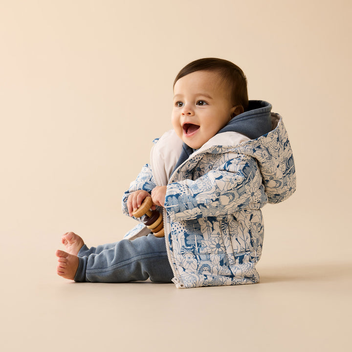 Twilight Blue Organic Terry Sweat Pant