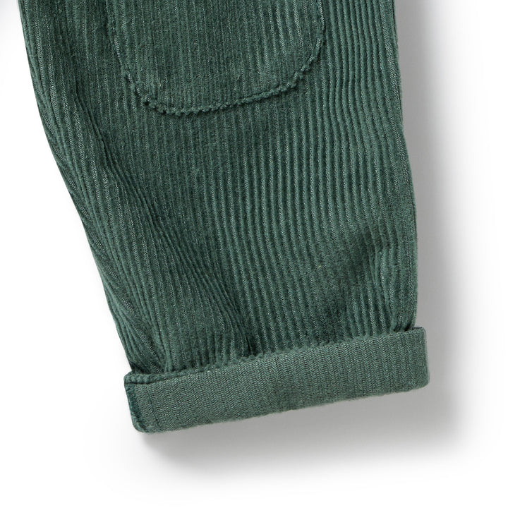 Moss Green Organic Cord Pant