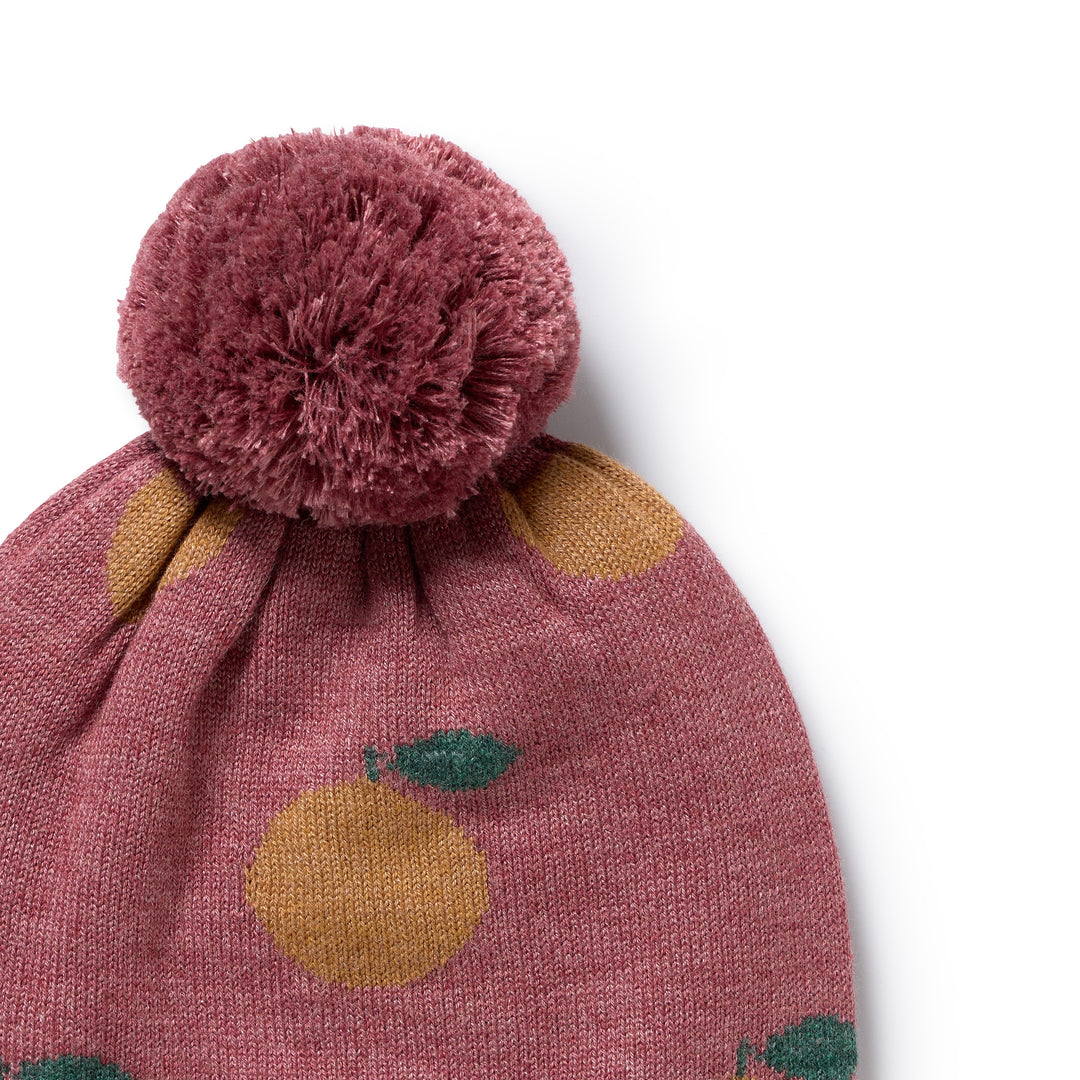Clementine Organic Knitted Jacquard Hat