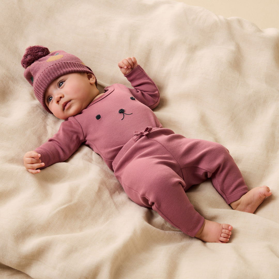 Clementine Organic Knitted Jacquard Hat