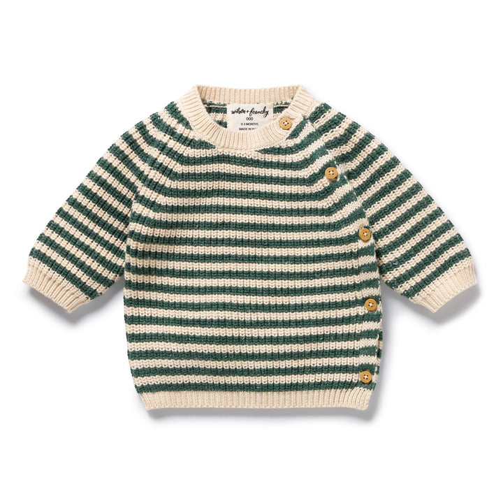 Clover Organic Knitted Stripe Jumper