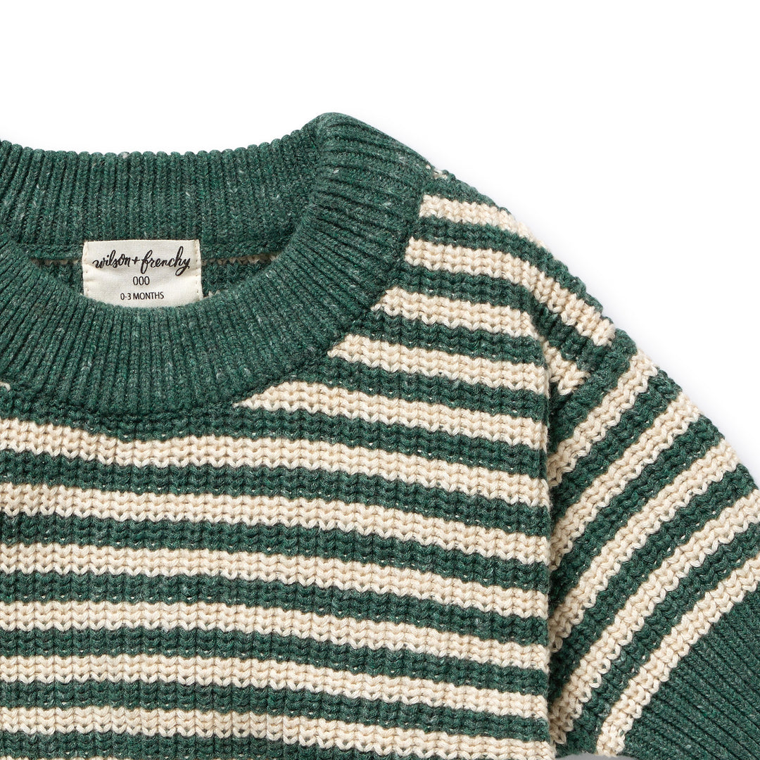 Clover Organic Knitted Stripe Jumper