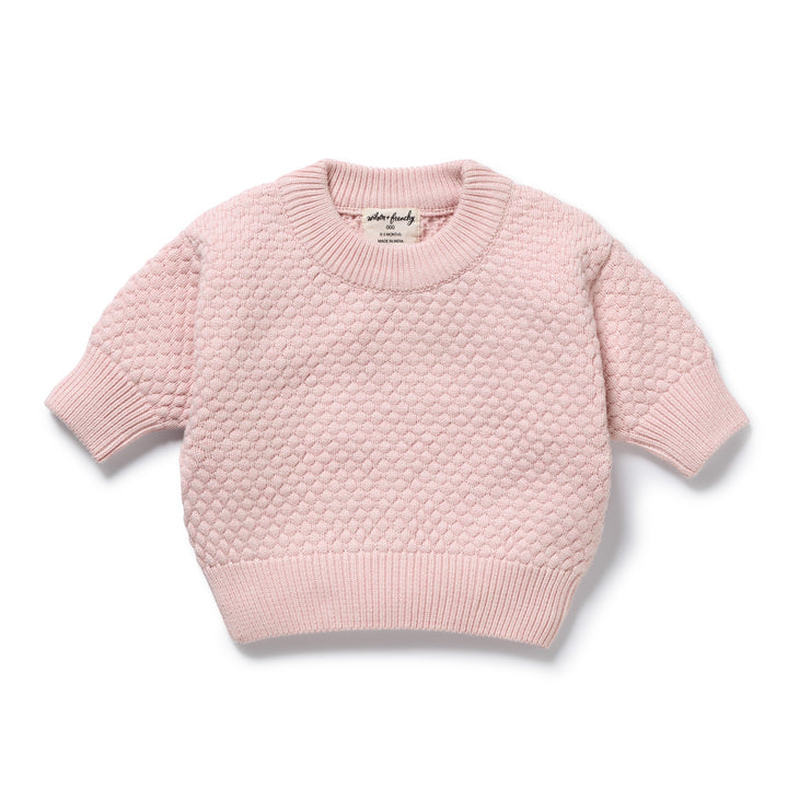 Marshmellow Organic Knitted Bubble Jumper