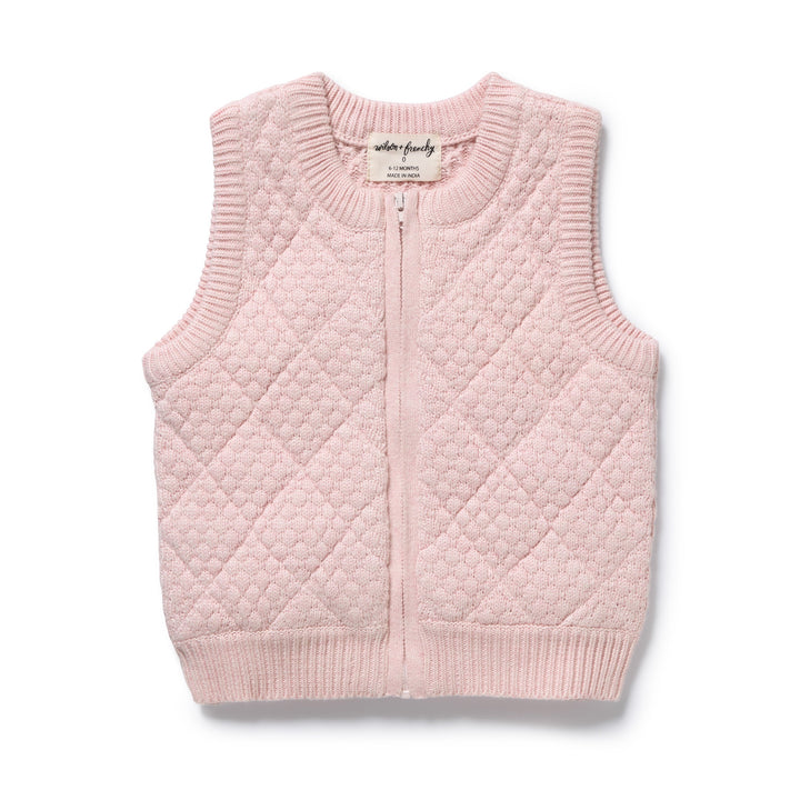 Marshmellow Organic Knitted Bubble Vest