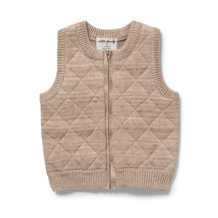 Sandstone Organic Knitted Vest