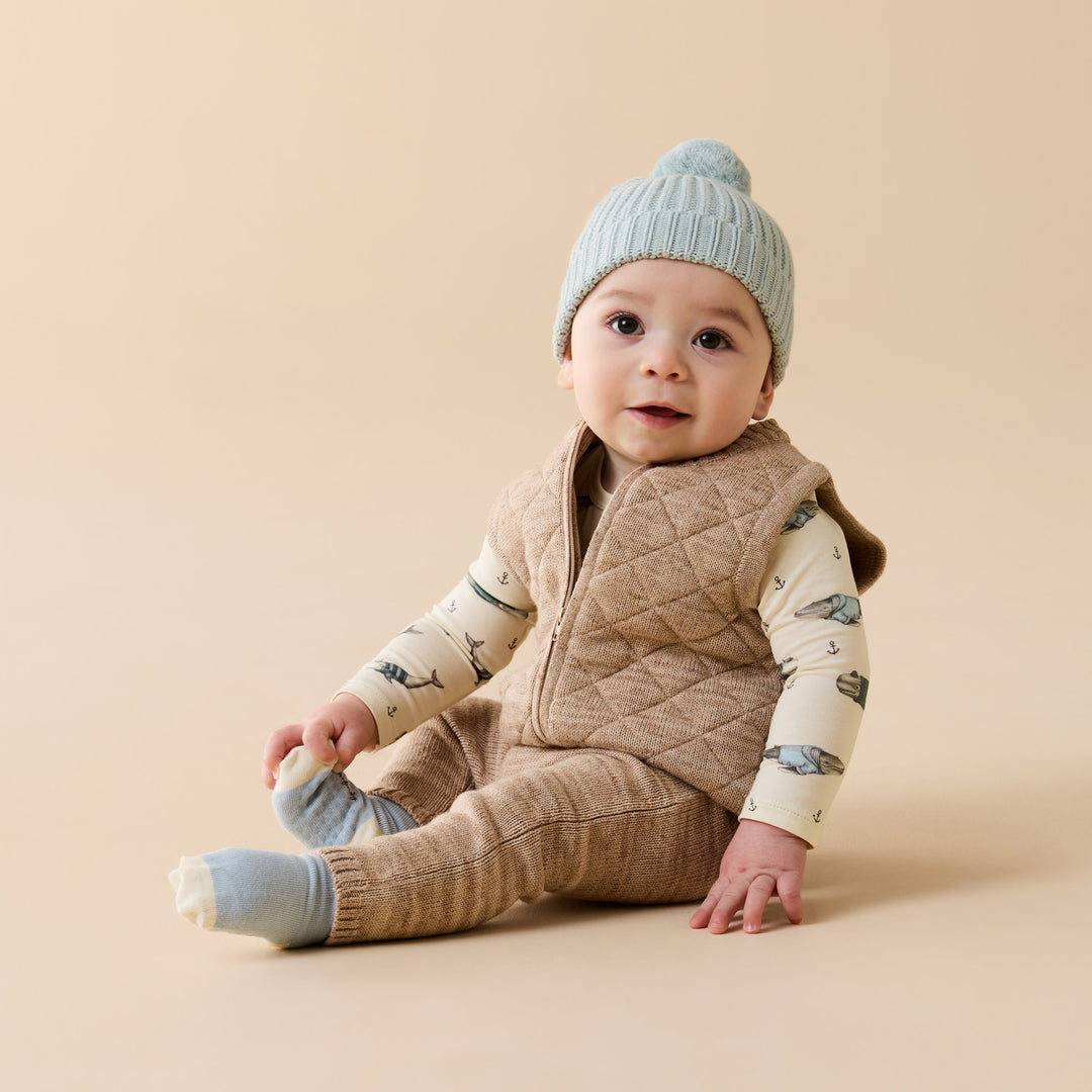 Sandstone Organic Knitted Vest